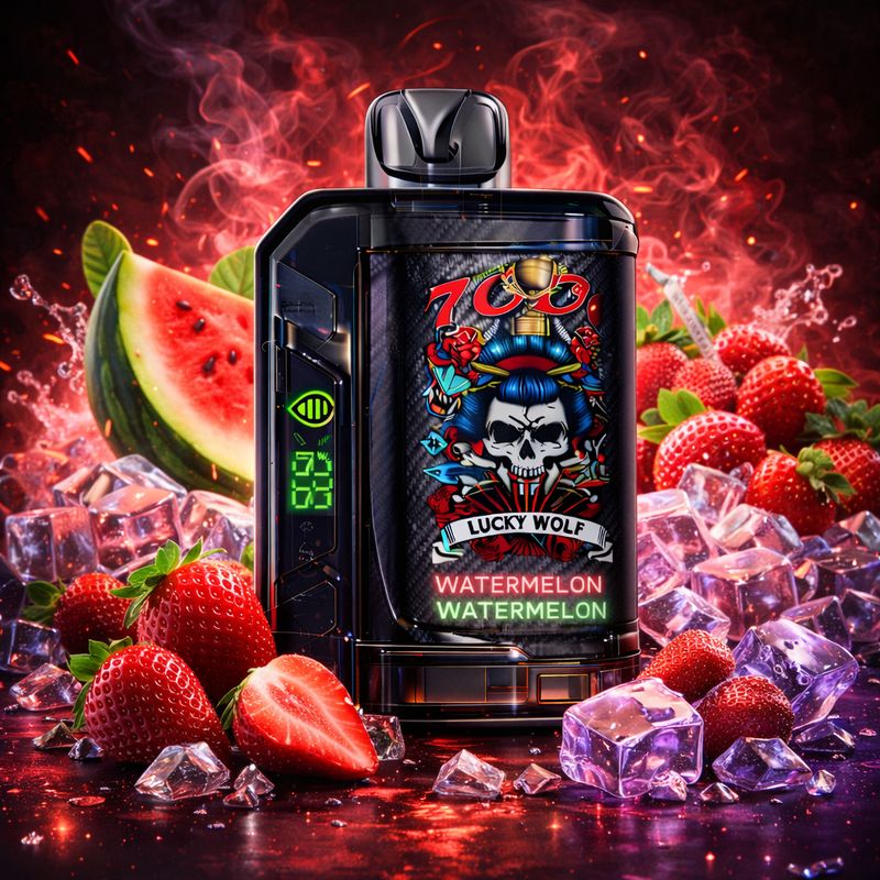 Lucky Wolf 7000 - Strawberry Watermelon