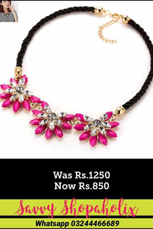 Pink Flower Necklace