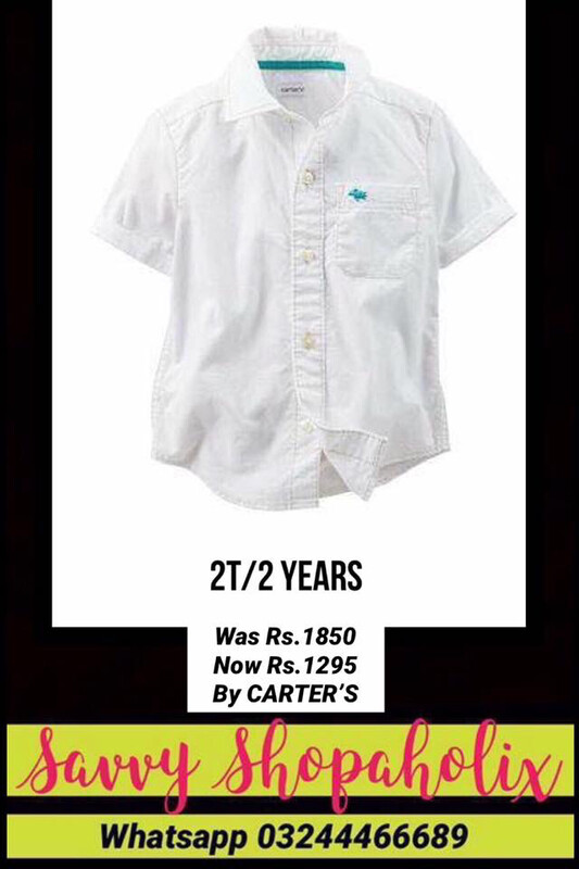 Baby Boy Button Down White Shirt By Carter’s