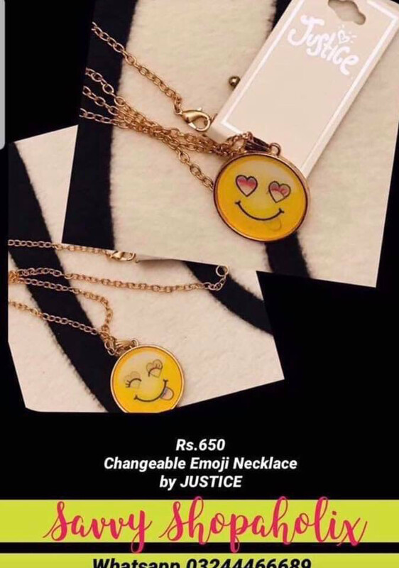 Changeable Emoji Necklace For Girls By Justice