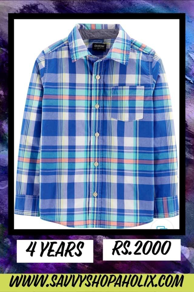 Boy Button Down Shirt By OshKosh
