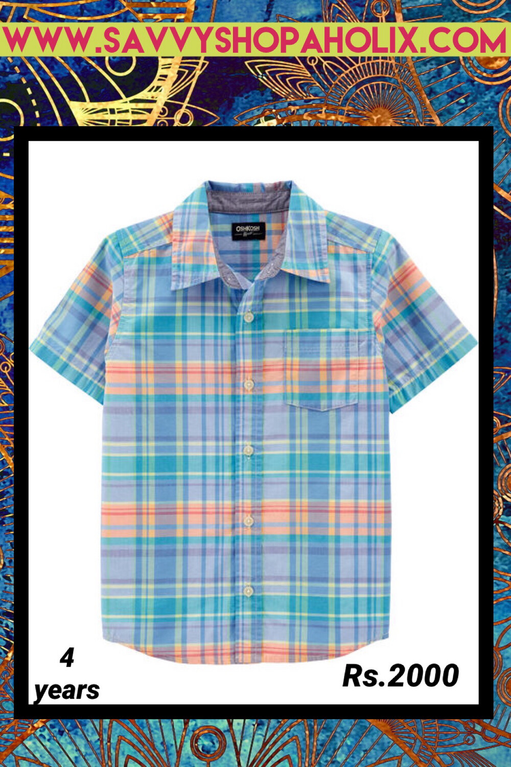 Boy Button Down Shirt By OshKosh