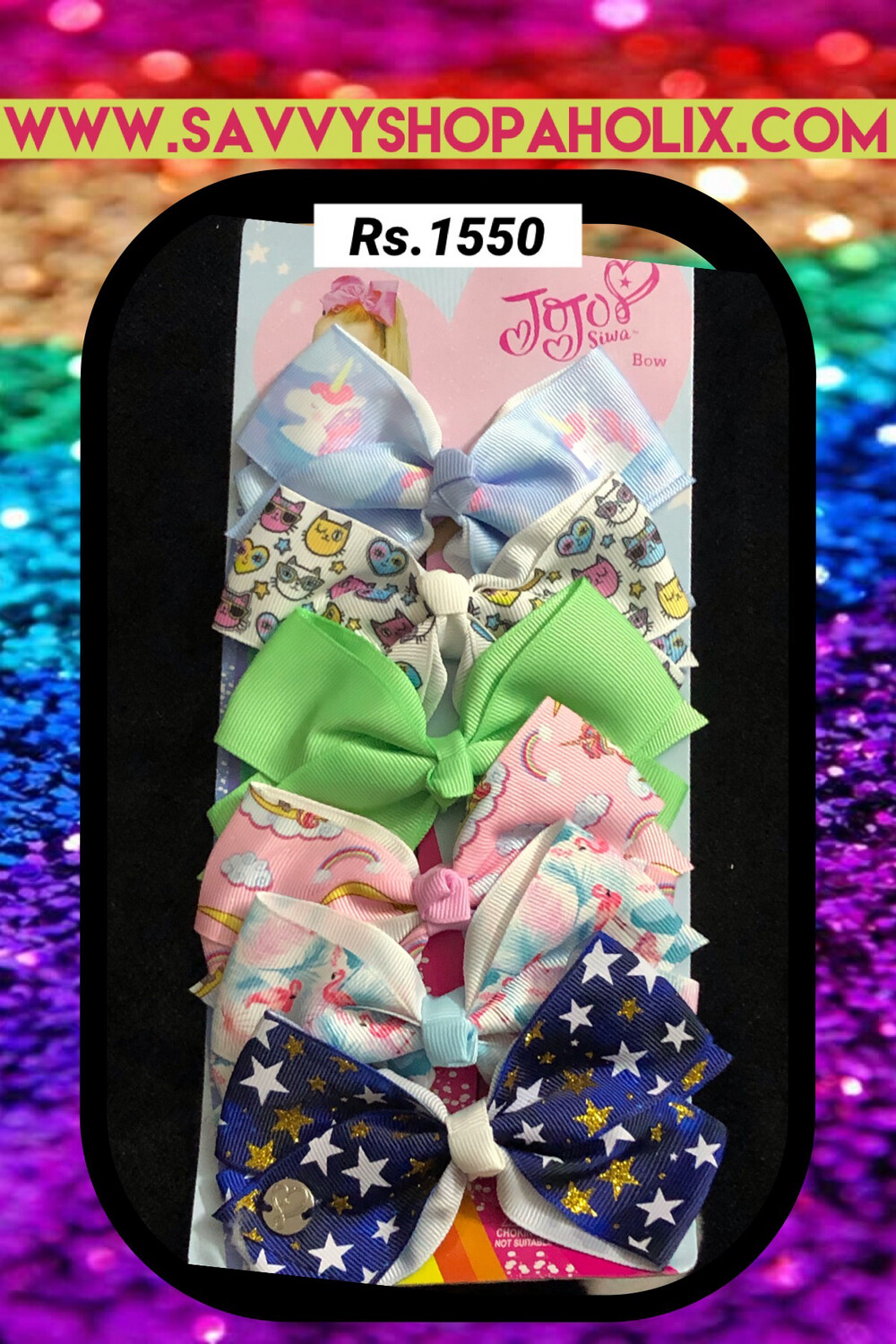 JOJO Siwa 5” Bows 6pk Set