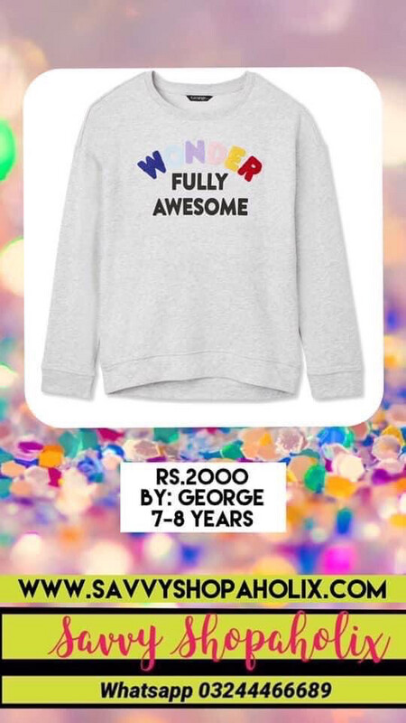 Wonderfully Awesome Sweat Shirt by George