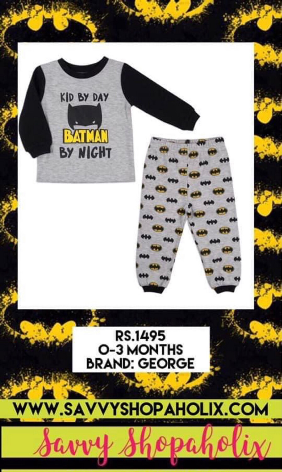 Baby Boy Batman Outfit