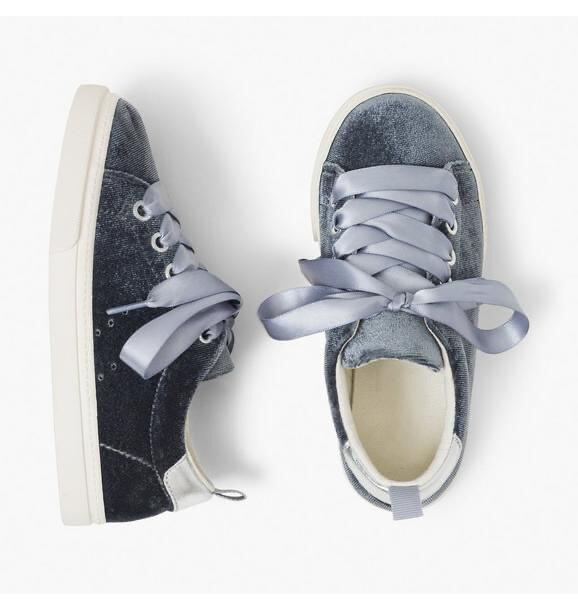 Gymboree Grey Velvet Sneakers/ Shoes