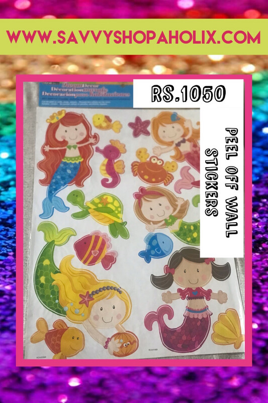 Peel Off Mermaid Wall Stickers