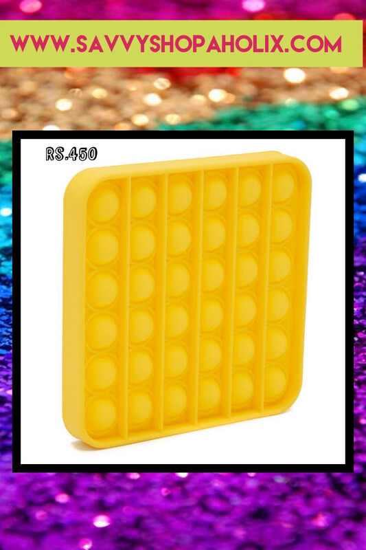 Yellow Square PopIt
