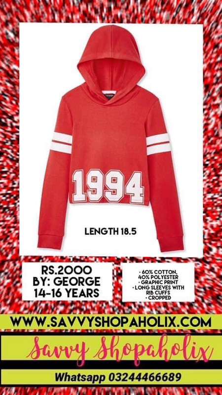 George “1994 ” Cropped Hoodie Sweatshirt 