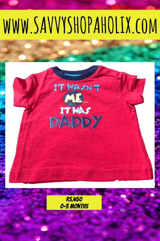 Tshirt By George- It Wasn’t Me It Was Daddy