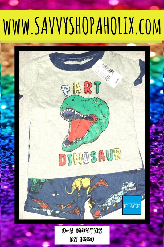 Part Dinosaur 2pc Shorts Outfit By The Children’s Place