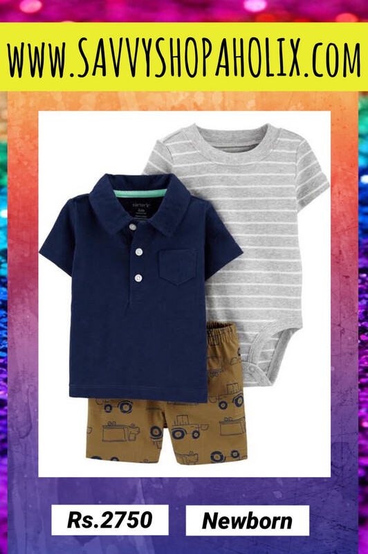 3pc Baby Boy Set By Carter’s- Bulldozer 