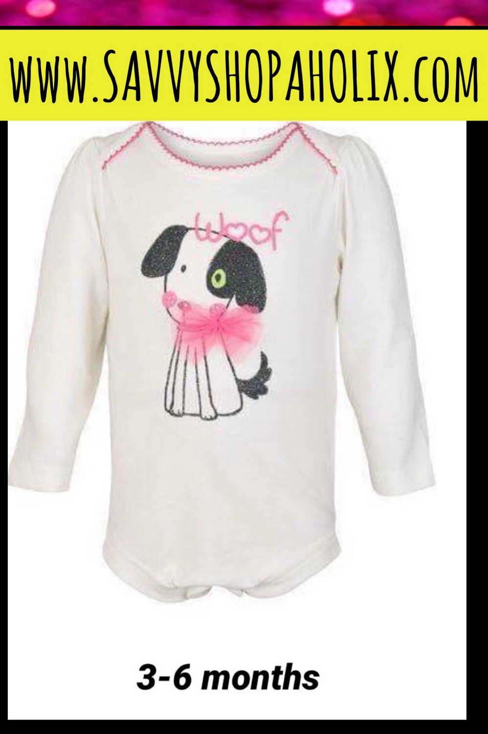 Baby Girl Bodysuit By George, Size: 3-6 months