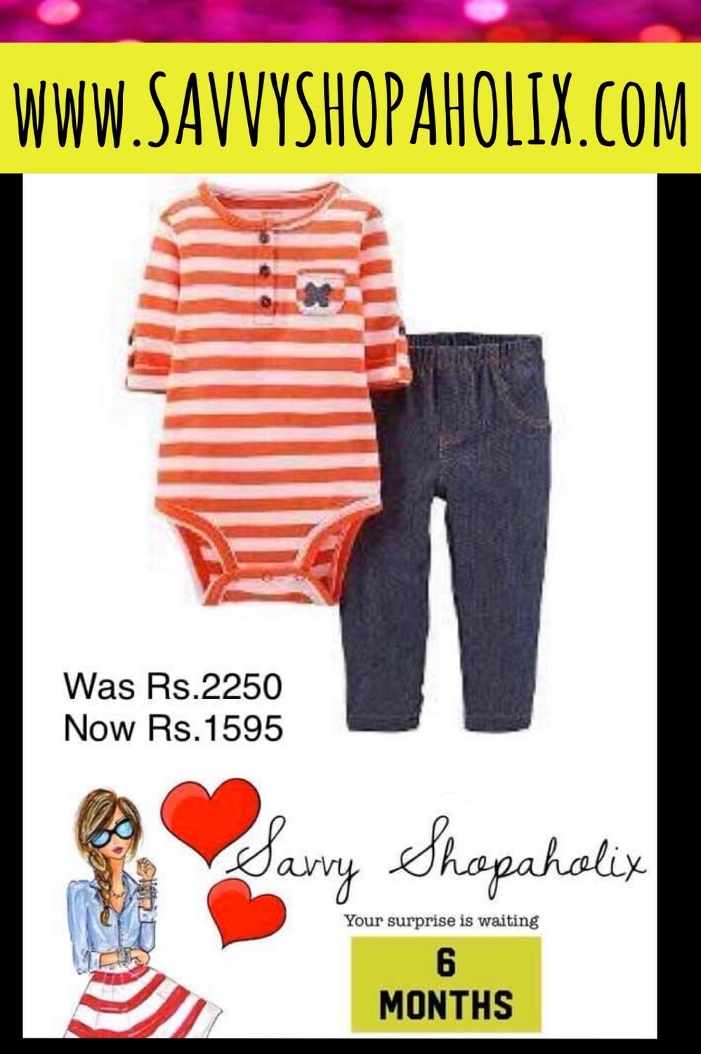 Baby Girl 2pc Outfit By Carter’s