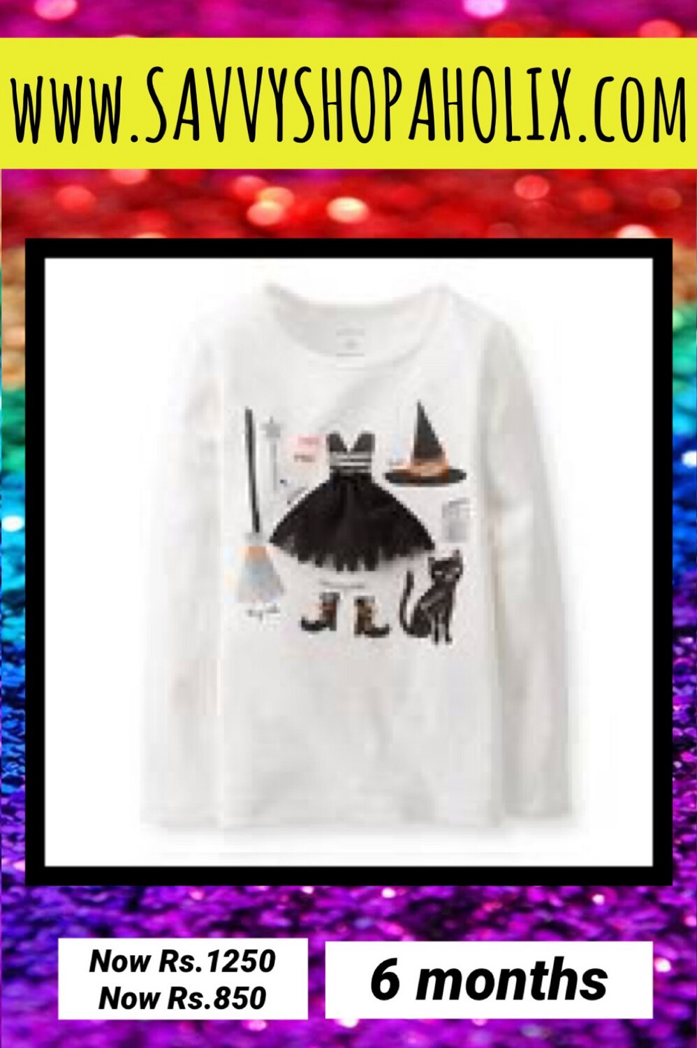 Carter’s Cute Halloween Witch T-shirt