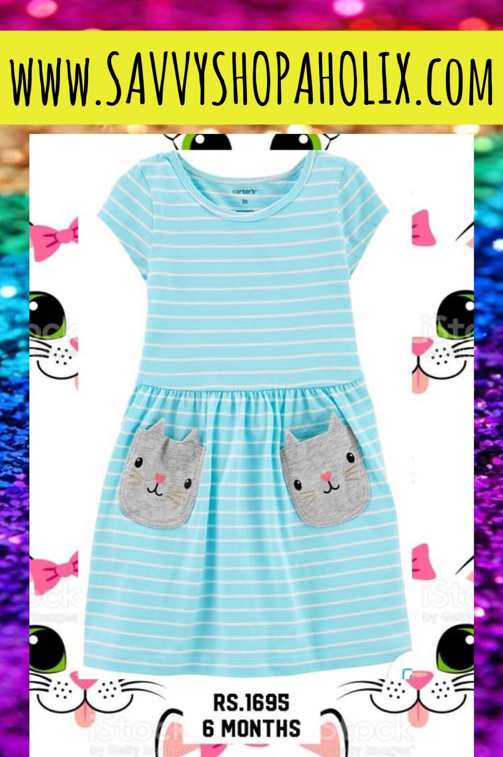 Carter&#39;s Cotton Dress - Cats
