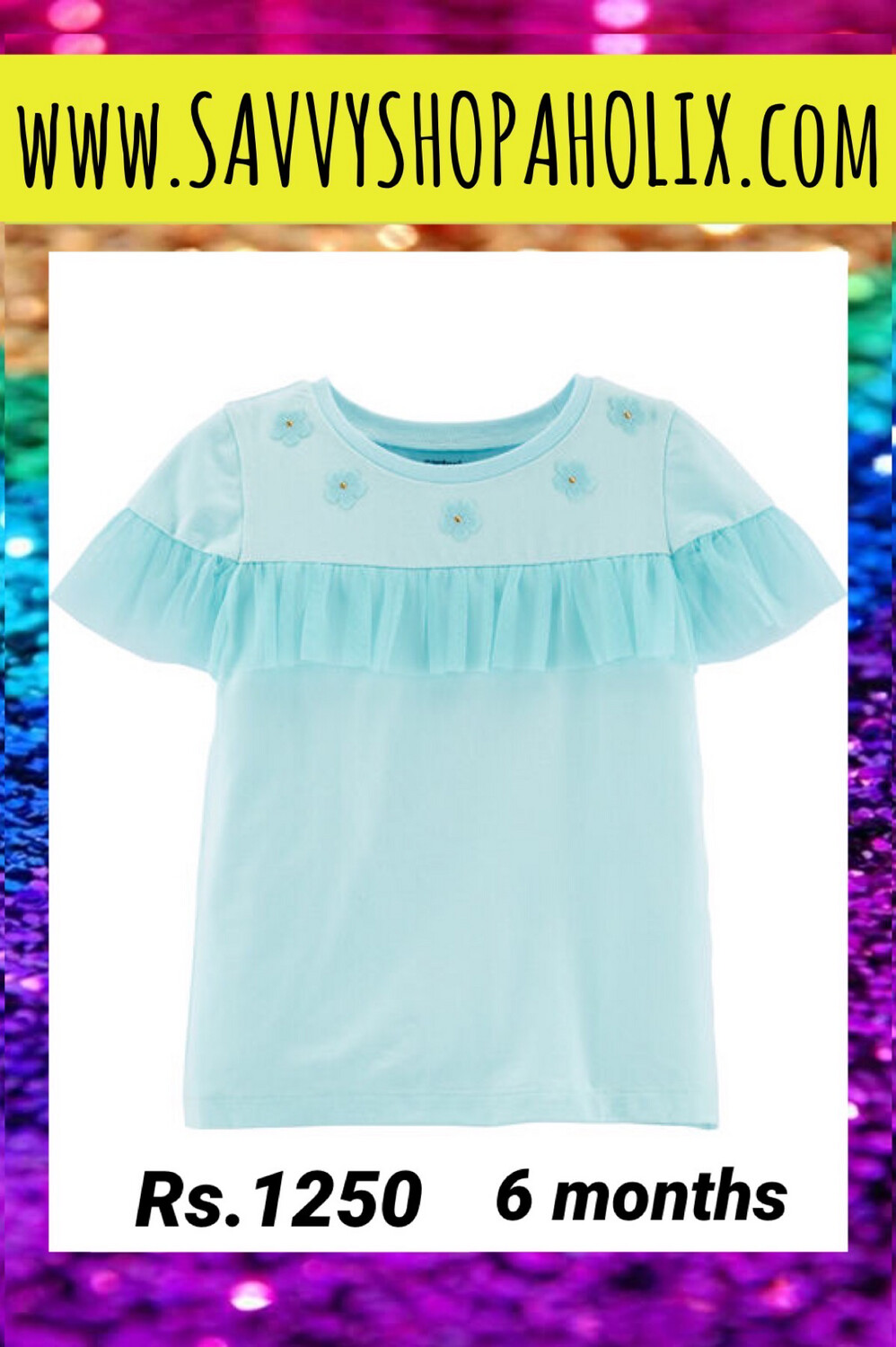 Carter’s Cute 3D flower TShirt