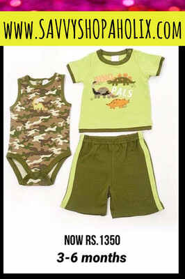 Baby Boy 3pc Outfit By Cutie Pie