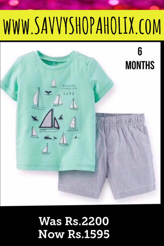Baby Boy 2pc Shorts Set By Carter’s- Boats