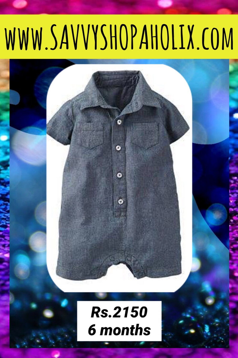 Denim Romper By Carter’s
