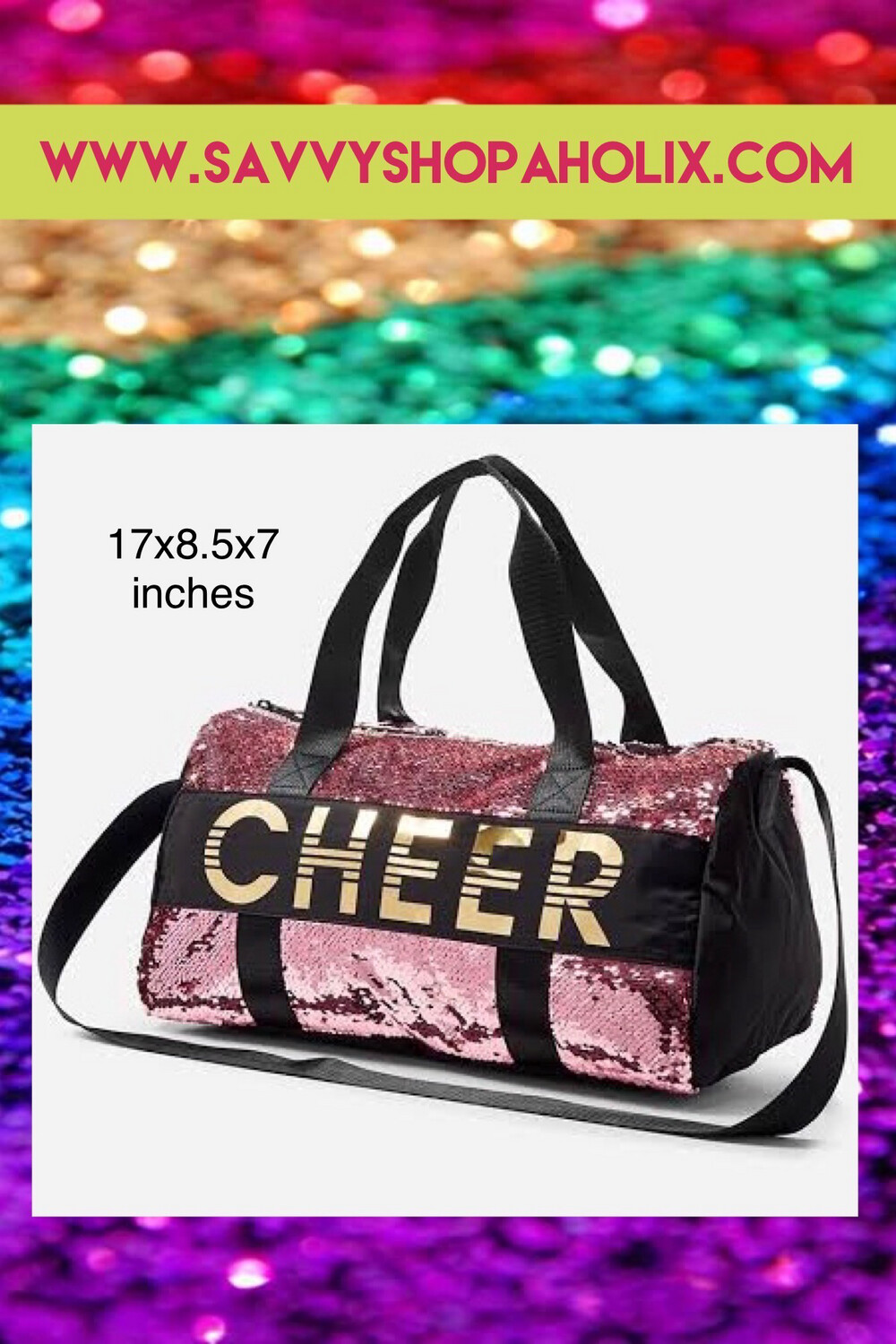 Cheer Sequin Star Duffel