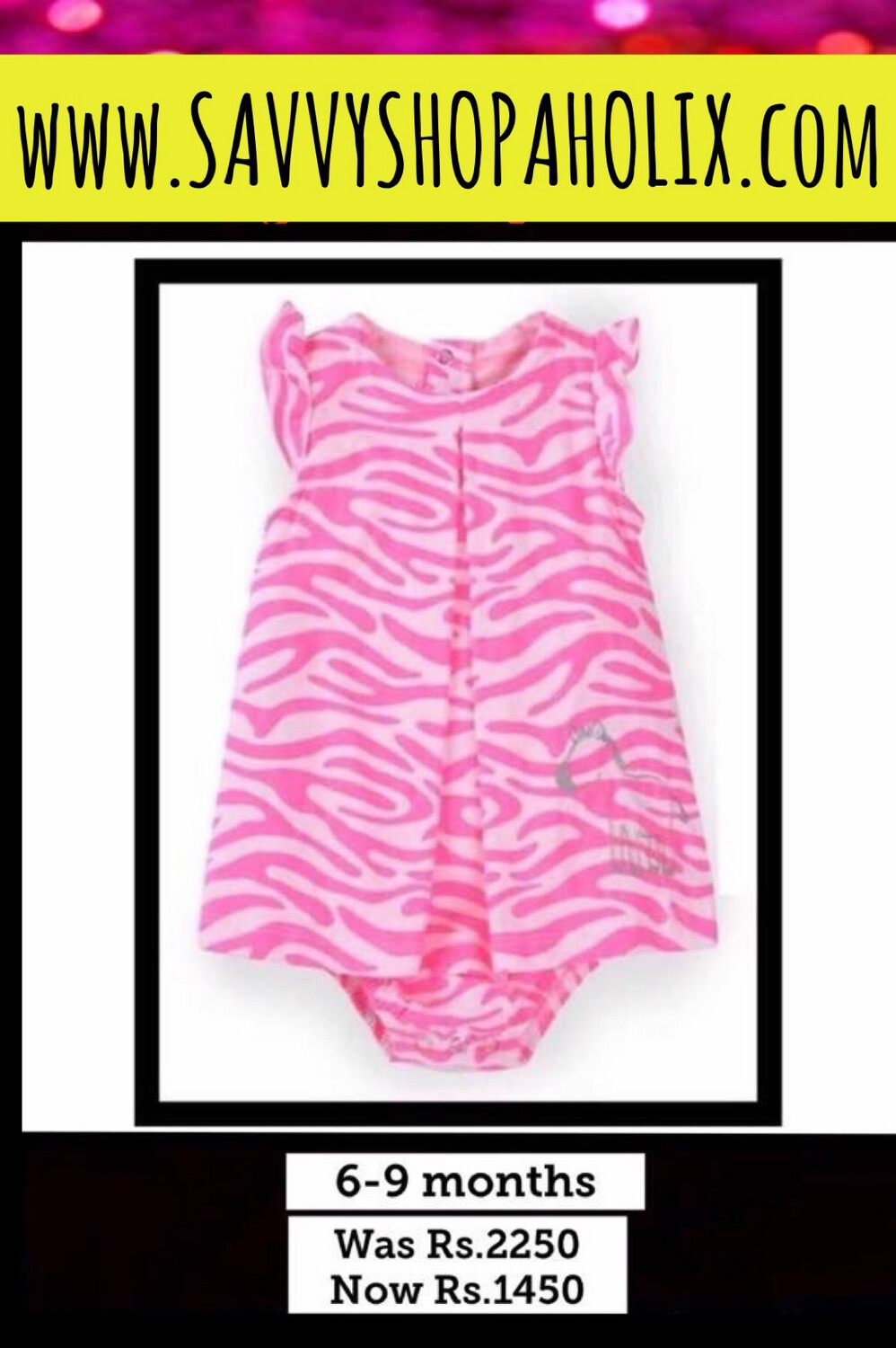 Carter’s Cotton Dress With Attached Diaper Cover