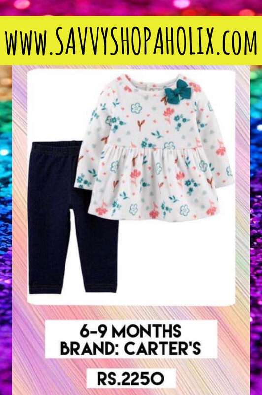 2pc Outfit By Carter’s- Fleece Shirt Cotton Pants