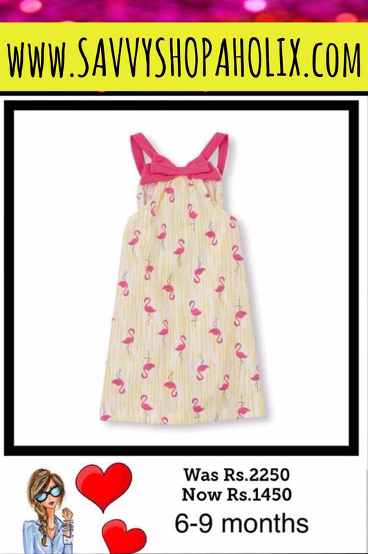Flamingo Cotton Dress By The Children&#39;s Place