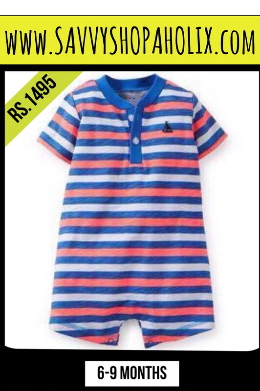 Boys Romper By Carter’s - Stripes