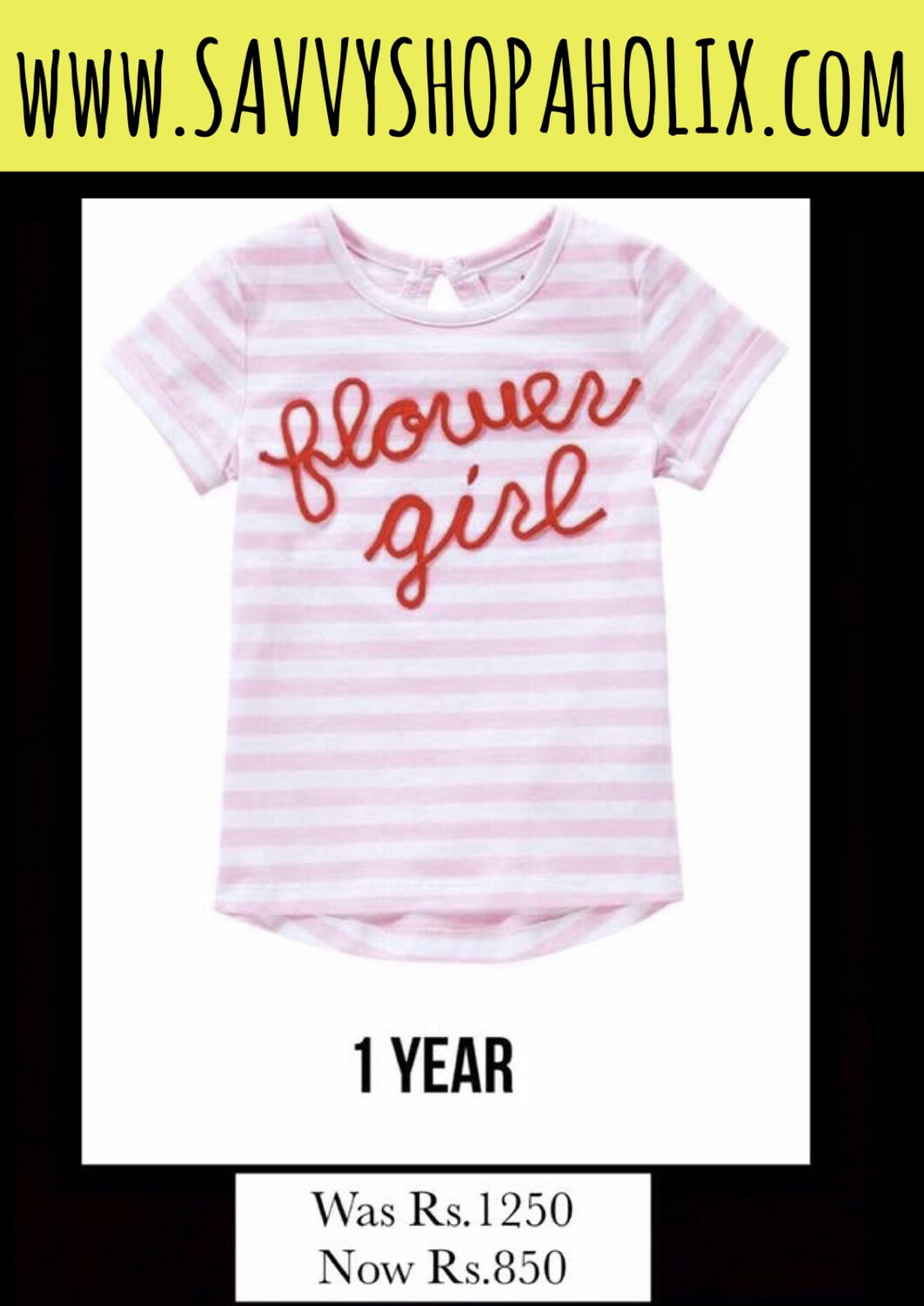 Baby Girl T-shirt By Joe Fresh- Flower Girl