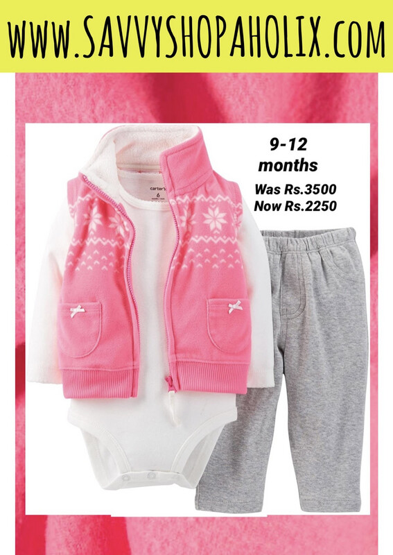 3pc Baby Girl’s Outfit By Carter’s