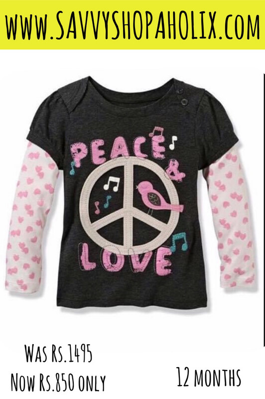 Full Sleeves T-shirt Peace Love