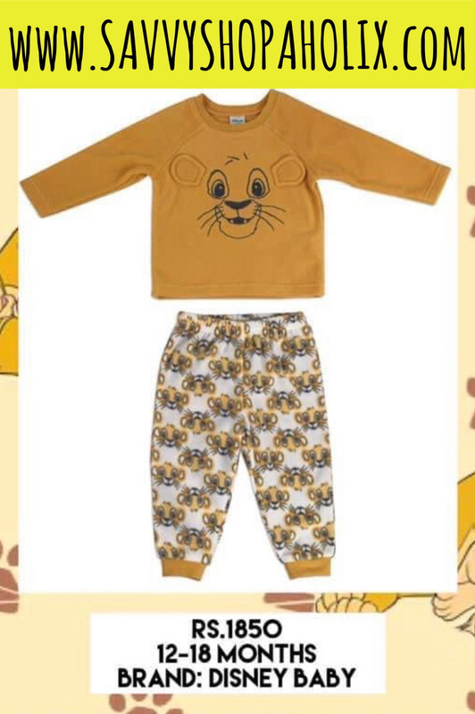 2pc Fleece Lion King outfit By Disney