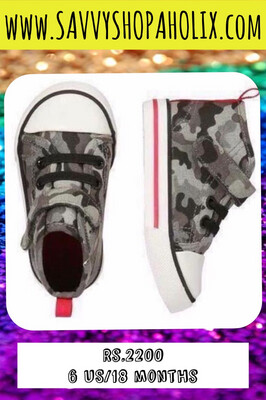 Baby Boy High Top Sneakers/ Shoes By Joe Fresh