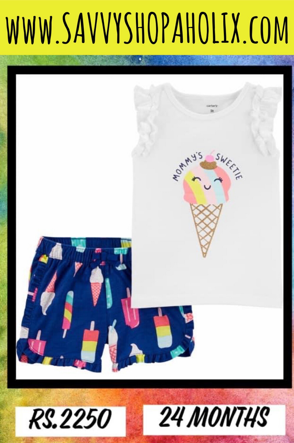 2pc Shorts Outfit By Carter’s 