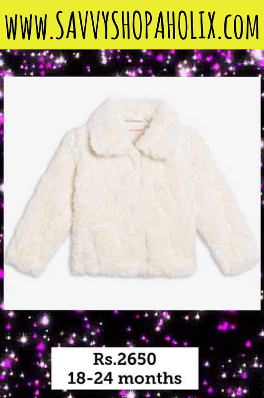White Faux Fur Cardigan/jacket By Joe Fresh