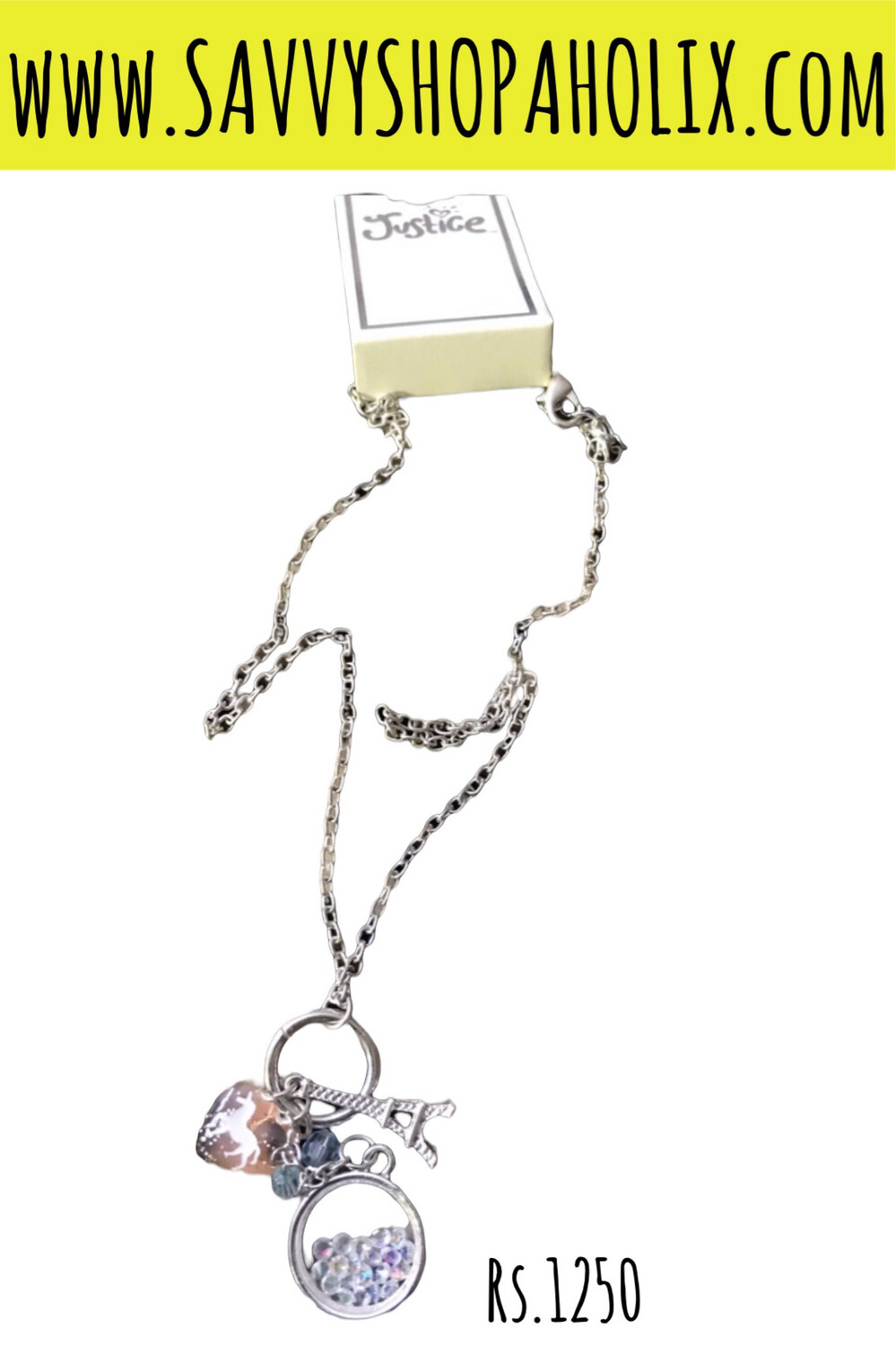 Justice Eiffel Tower Necklace