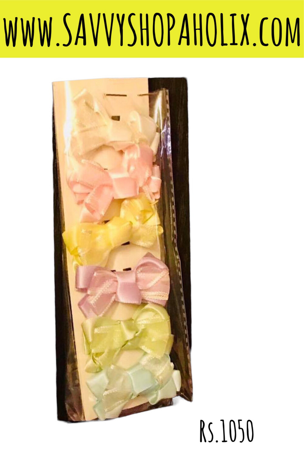 6pk Hair Clips By Adorable