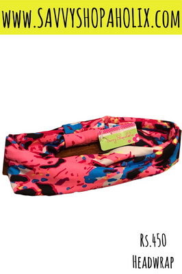 Paint Splash Hair Band/Head wrap