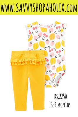 Carter’s 2pc Outfit- Lemon