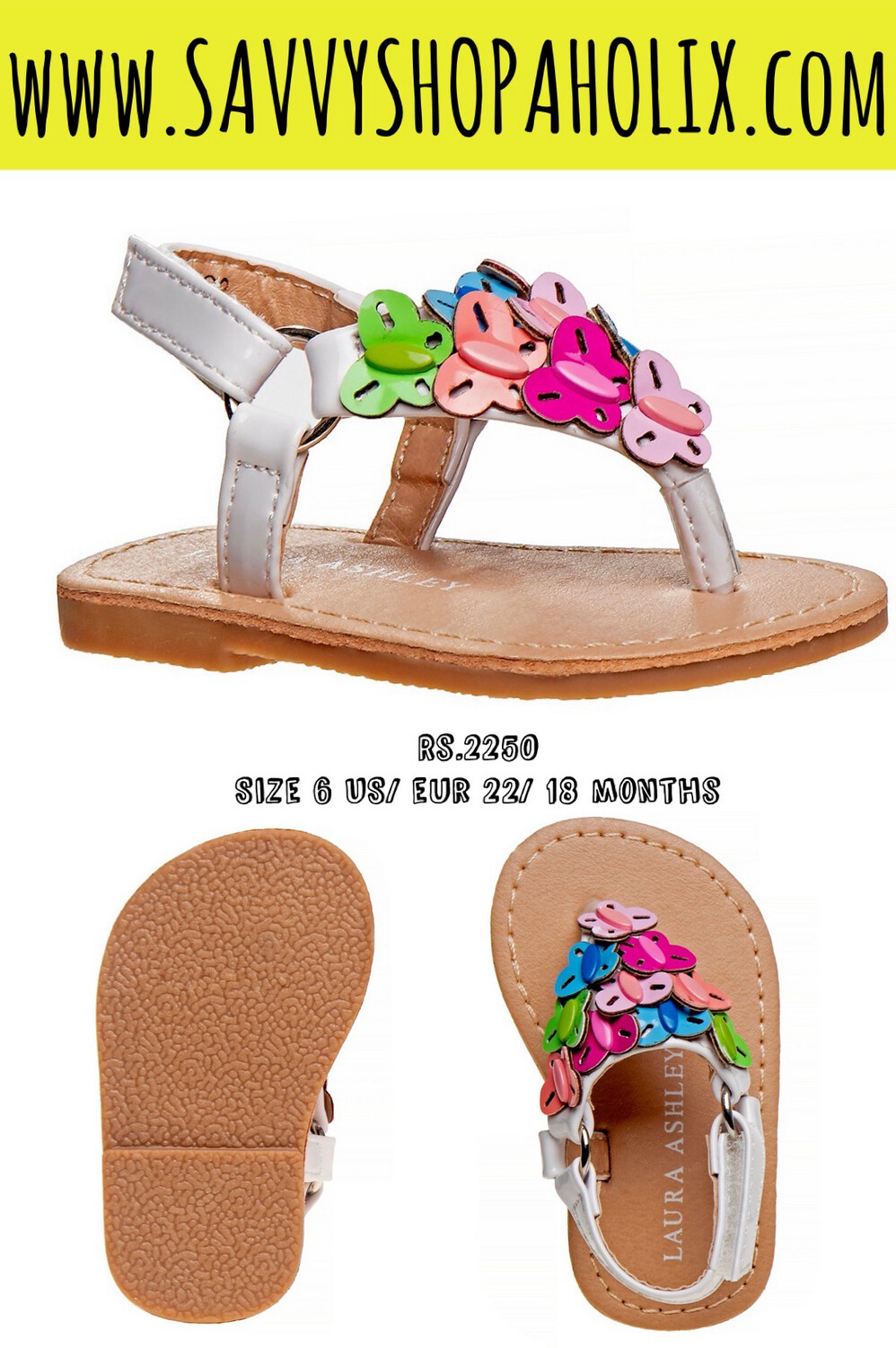 Laura Ashley Floral Sandals