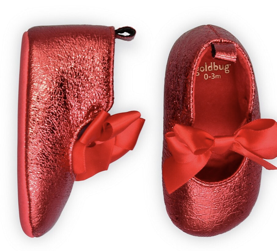 Goldbug Baby Girl Mary Jane Dress Shoe In Red