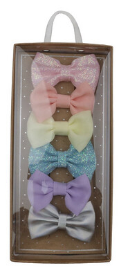 6pk Bow Clips With Gift Box by Capelli