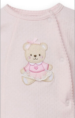 LITTLE ME Cotton Sleeper/romper Teddy