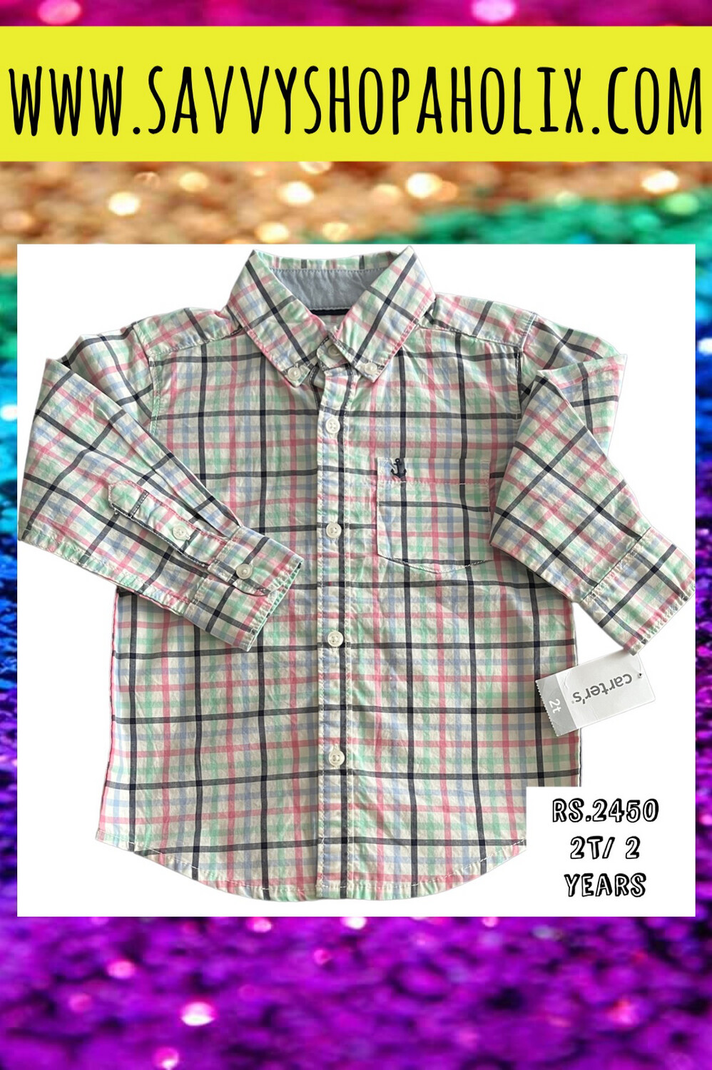 Baby Boy Button Down White Shirt By Carter’s