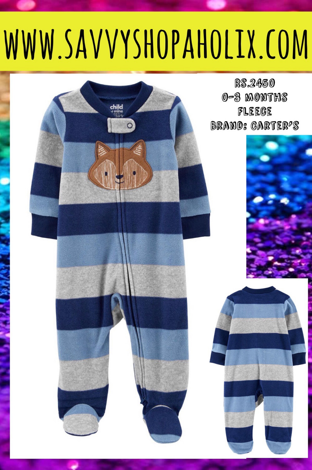 Carter’s Fleece Romper/sleeper