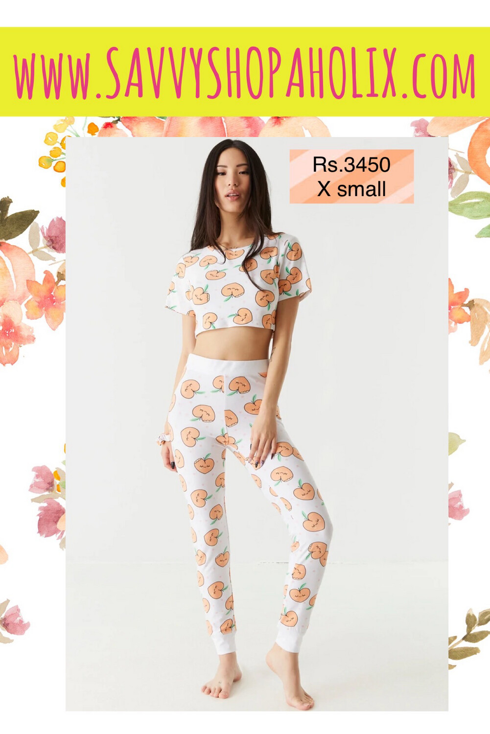Soft 3-Piece Sloth Graphic T-Shirt, Scrunchie, And Legging Pajama Set