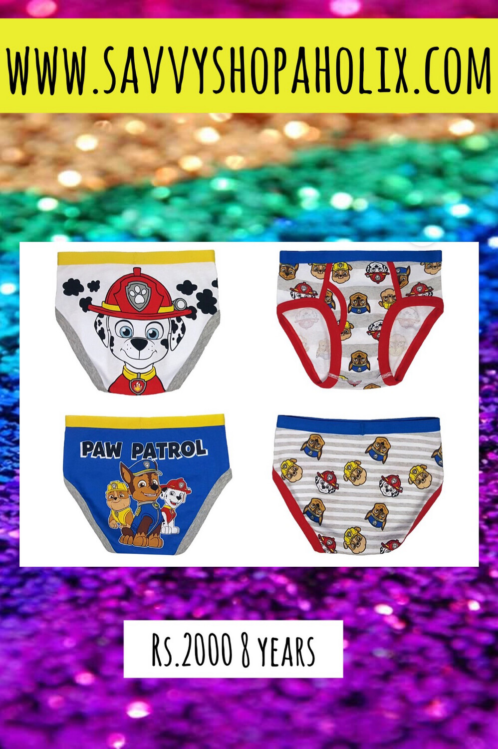 PAW PATROL 4PK BOY&#39;S UNDERWEAR