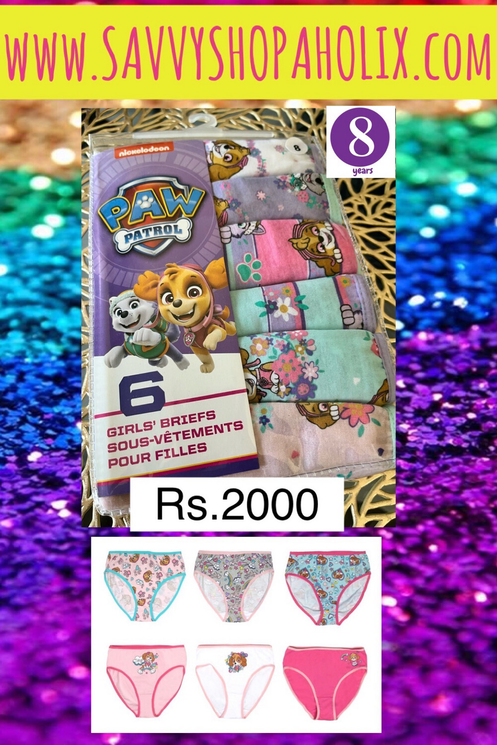Paw Patrol 6pk Underwear