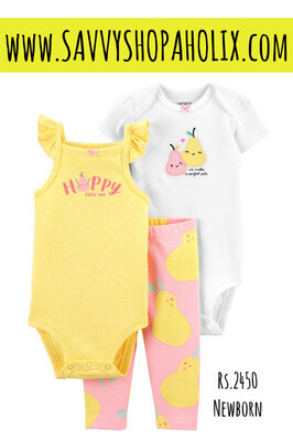 Carter’s 3pc Shorts Outfit-HAPPY LITTLE ONE